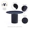 Manhattan Comfort Round Dining Set of 5, 47.24 in L, American Solid Ash Wood, Black 4-DT03DC052-GY - alternate 2